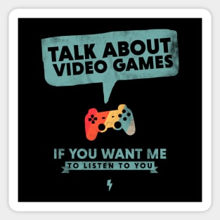 Talk about Video Games I Listen Game Controller Sticker